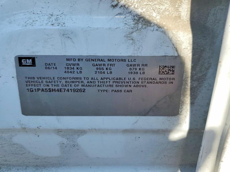 1G1PA5SH4E7419262 2014 CHEVROLET CRUZE photo no. 12