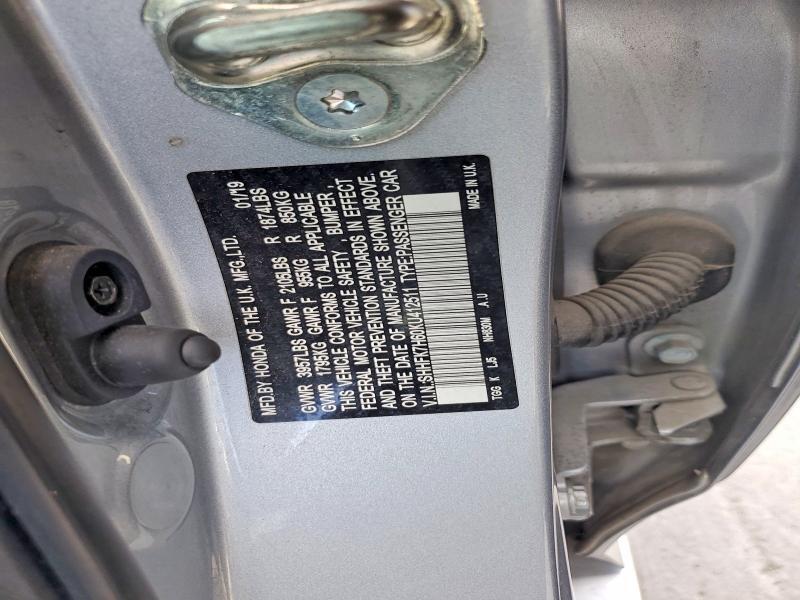 SHHFK7H60KU412511 2019 HONDA CIVIC photo no. 12