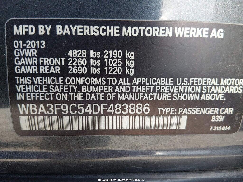 WBA3F9C54DF483886 2013 BMW ACTIVEHYBRID 3 photo no. 9