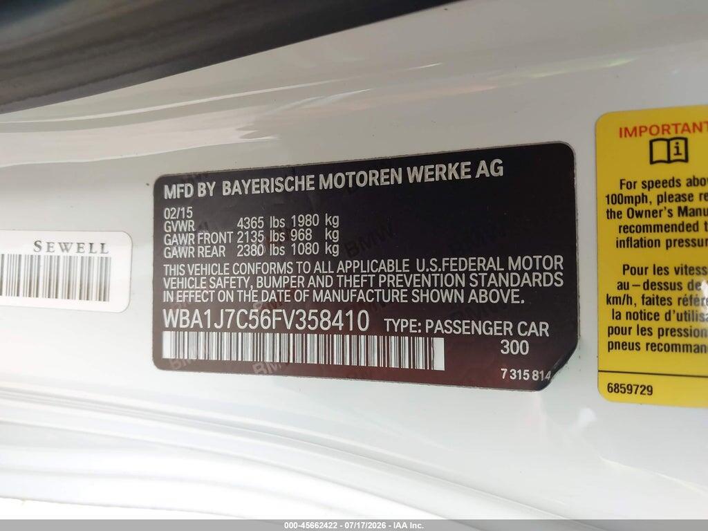 WBA1J7C56FV358410 2015 BMW M235 photo no. 9