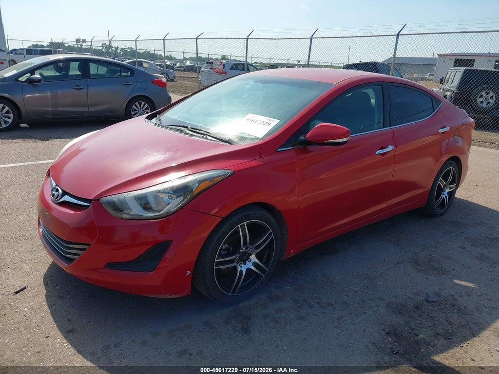 5NPDH4AE5EH476444 2014 HYUNDAI ELANTRA photo no. 2