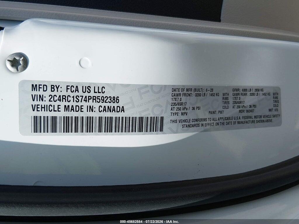 2C4RC1S74PR592386 2023 CHRYSLER PACIFICA HYBRID photo no. 9