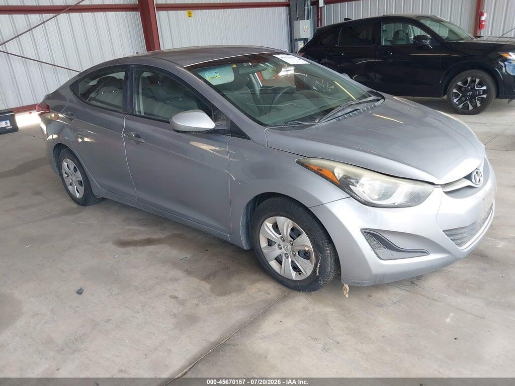 5NPDH4AEXGH672995 2016 HYUNDAI ELANTRA photo no. 1