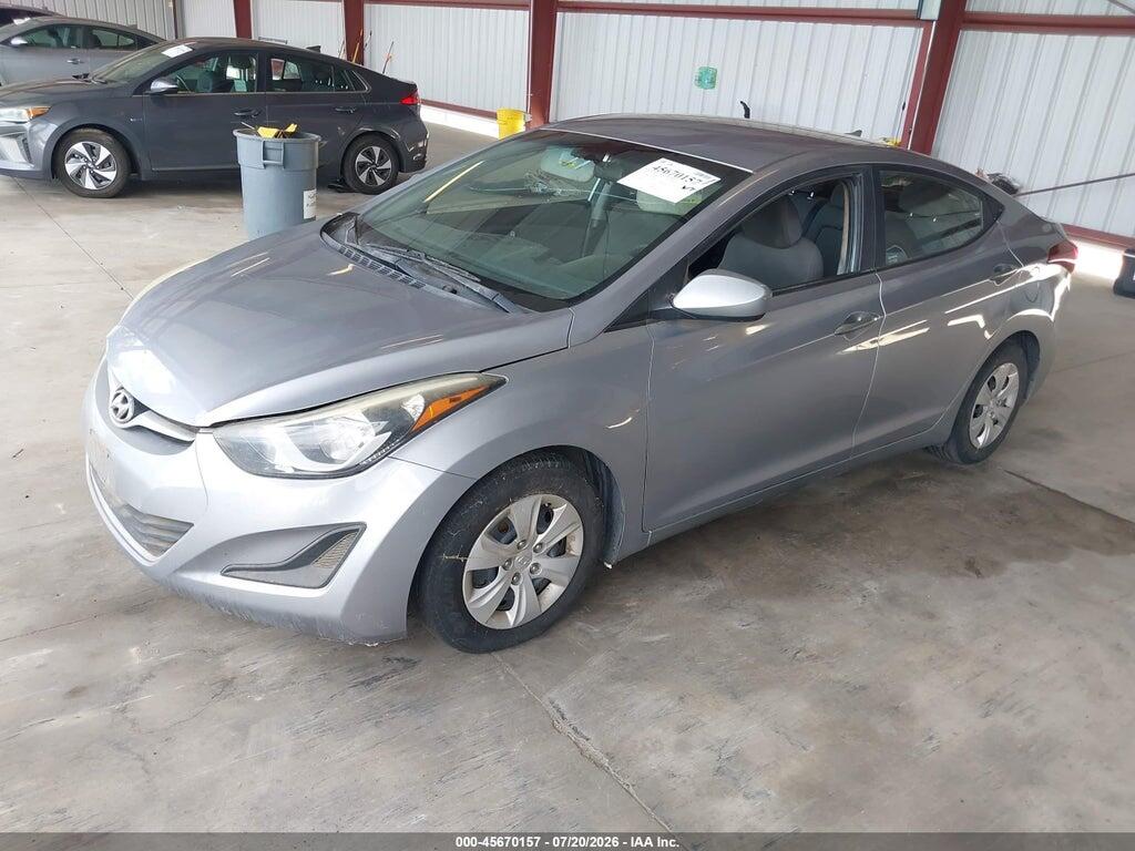 5NPDH4AEXGH672995 2016 HYUNDAI ELANTRA photo no. 2