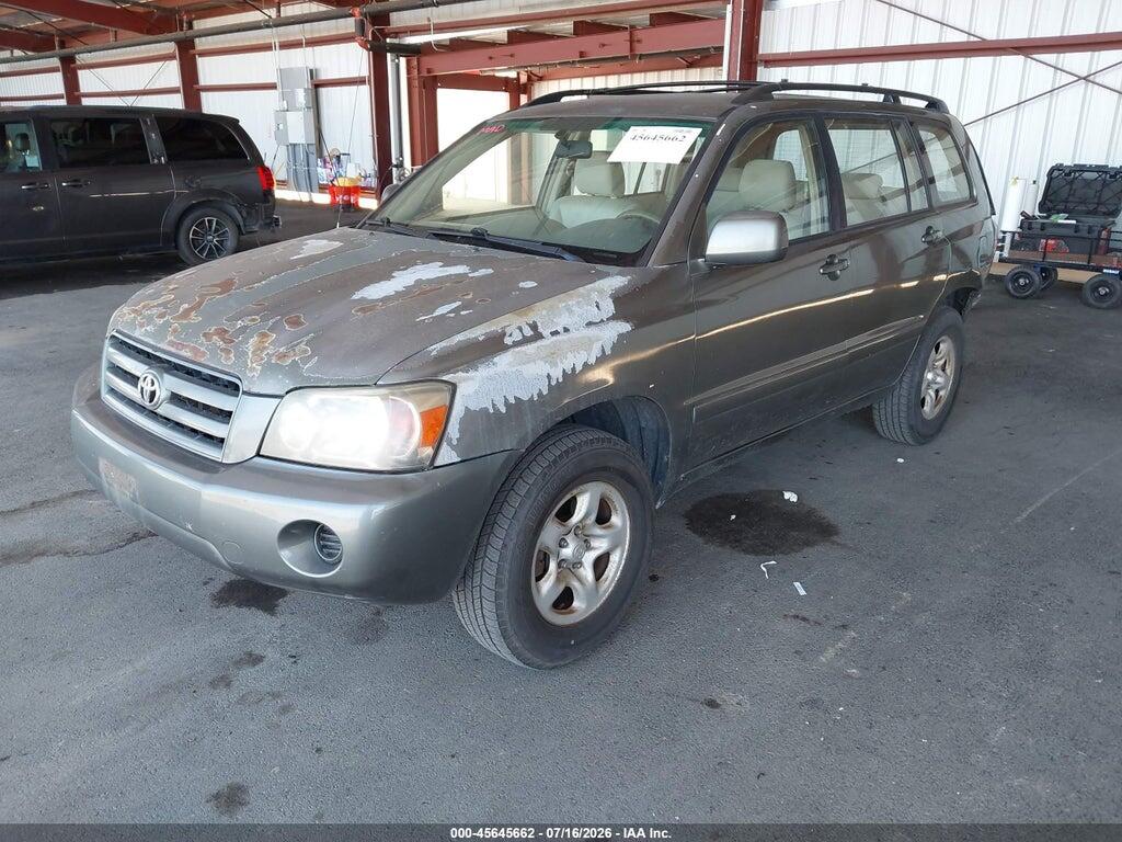 JTEHD21A550033492 2005 TOYOTA HIGHLANDER photo no. 2