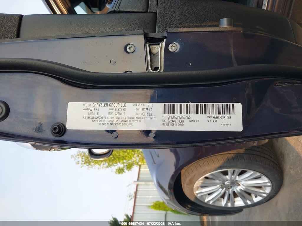2C3CA5CG9BH537825 2011 CHRYSLER 300 photo no. 9