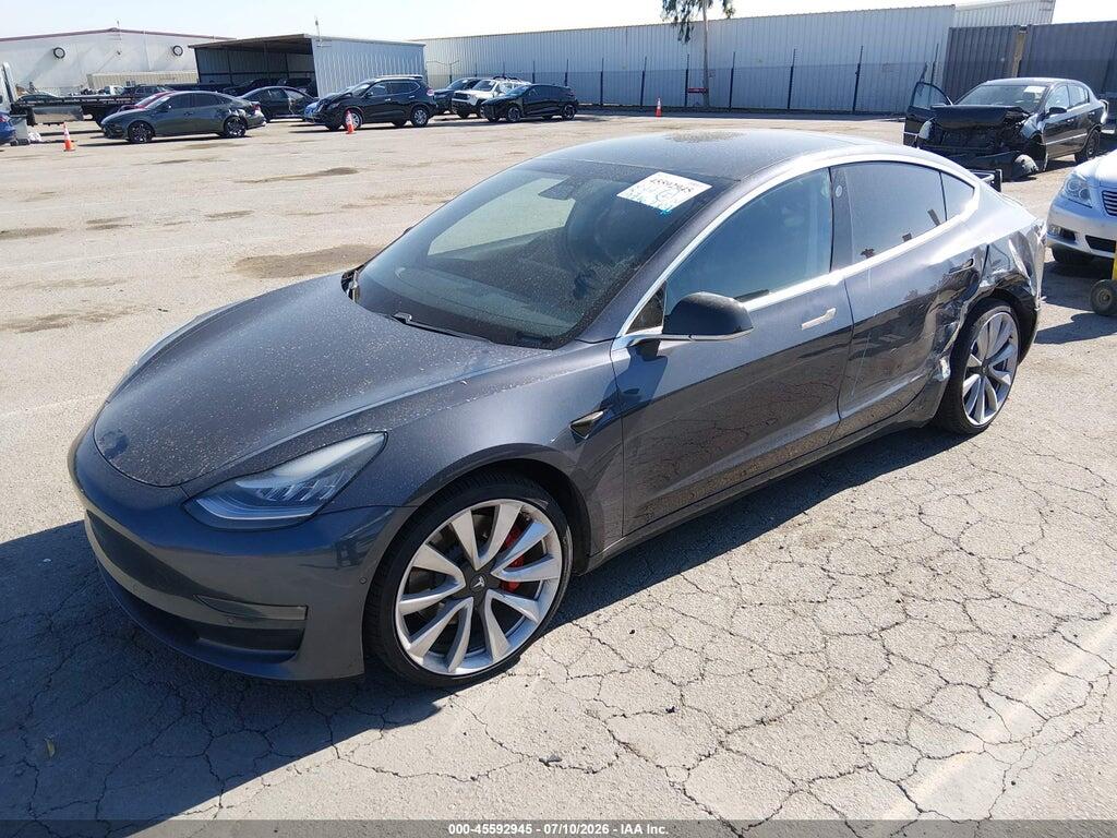 5YJ3E1EB8KF237838 2019 TESLA MODEL 3 photo no. 2