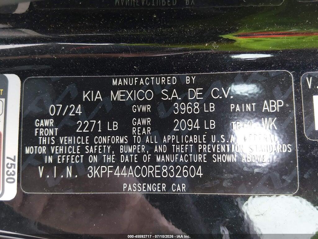 3KPF44AC0RE832604 2024 KIA FORTE photo no. 9