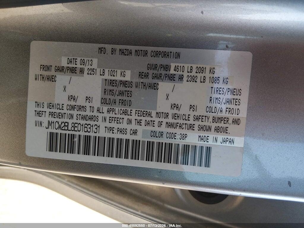 JM1CW2BL8E0163131 2014 MAZDA MAZDA5 photo no. 9