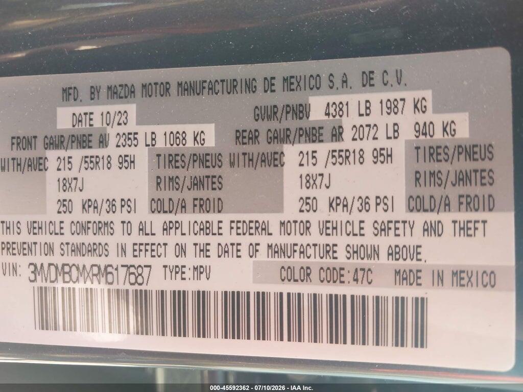 3MVDMBCMXRM617687 2024 MAZDA CX-30 photo no. 9