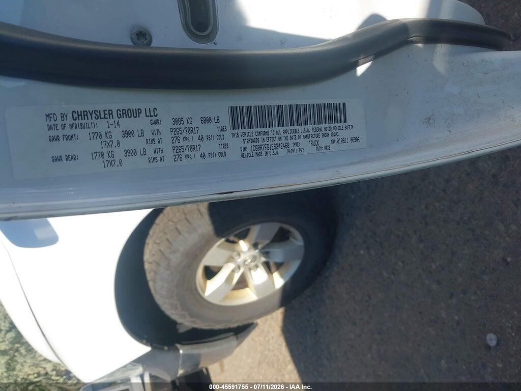 1C6RR7FG1ES242468 2014 RAM 1500 photo no. 9