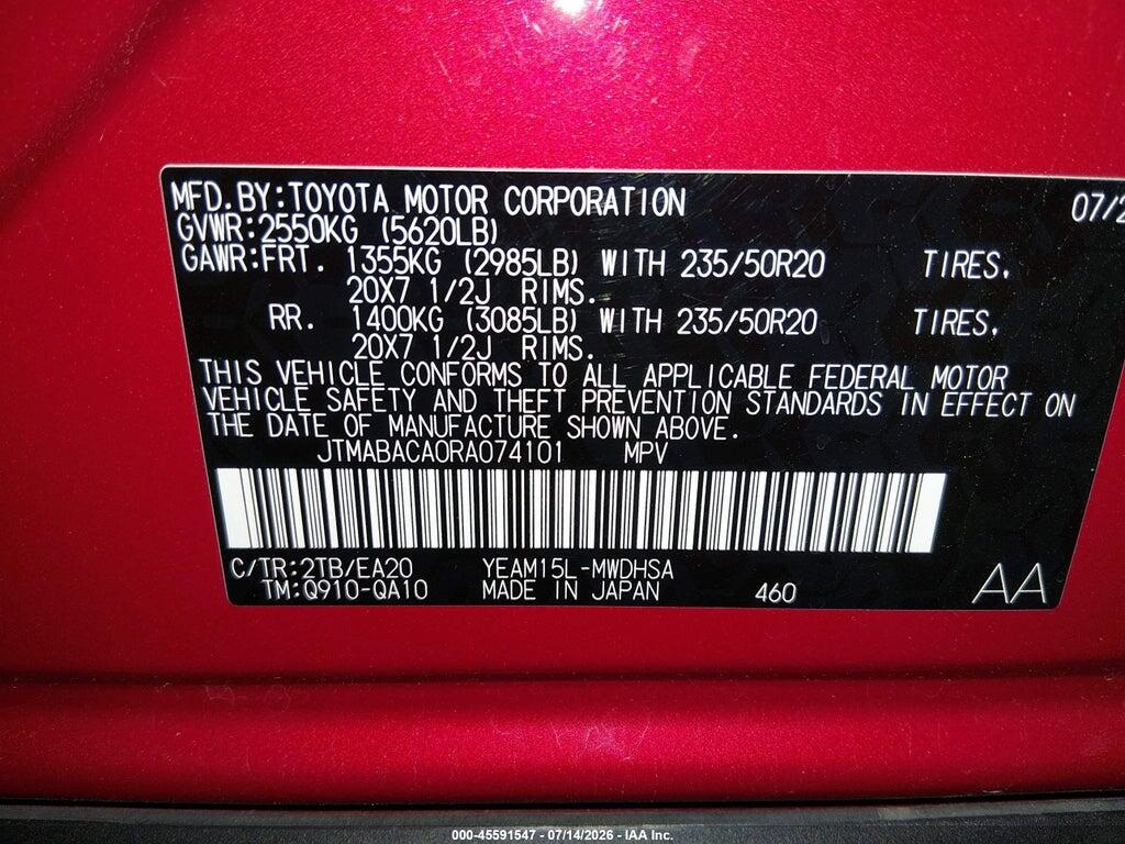 JTMABACA0RA074101 2024 TOYOTA BZ4X photo no. 9