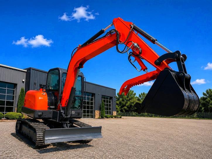 2024 6 TON MINI EXCAVATOR + HYDRAULIC THUMB YANMAR MOTOR — Фото 3 из 10