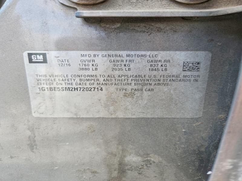 1G1BE5SM2H7202714 2017 CHEVROLET CRUZE photo no. 12