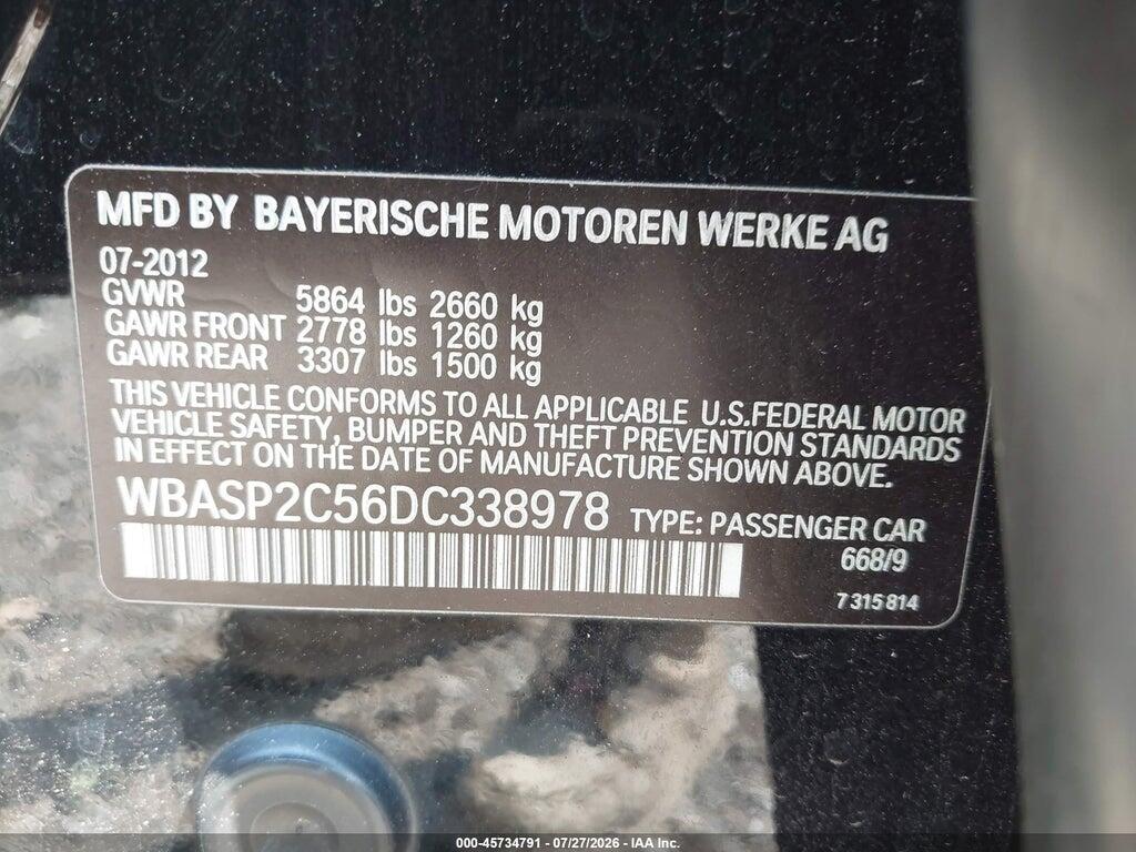 WBASP2C56DC338978 2013 BMW 535I GRAN TURISMO photo no. 9
