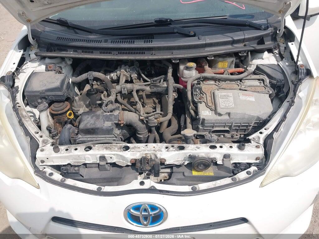 JTDKDTB36C1506307 2012 TOYOTA PRIUS C photo no. 10