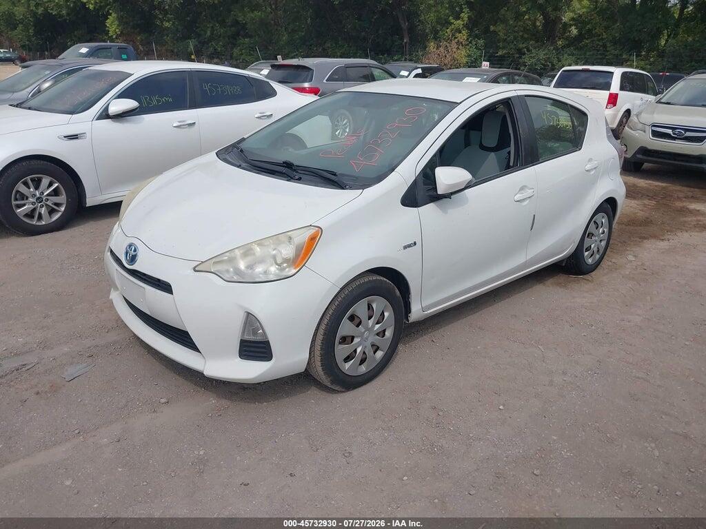 JTDKDTB36C1506307 2012 TOYOTA PRIUS C photo no. 2