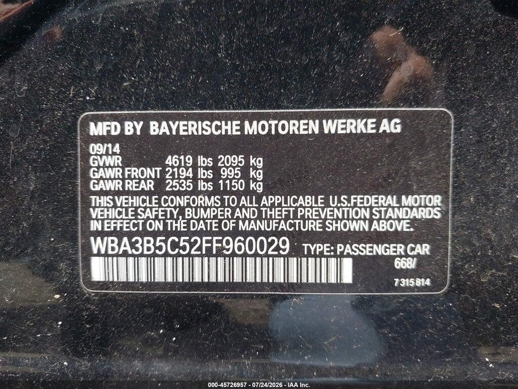 WBA3B5C52FF960029 2015 BMW 328I photo no. 9