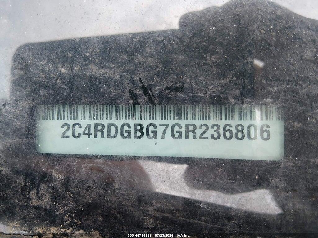 2C4RDGBG7GR236806 2016 DODGE GRAND CARAVAN photo no. 9