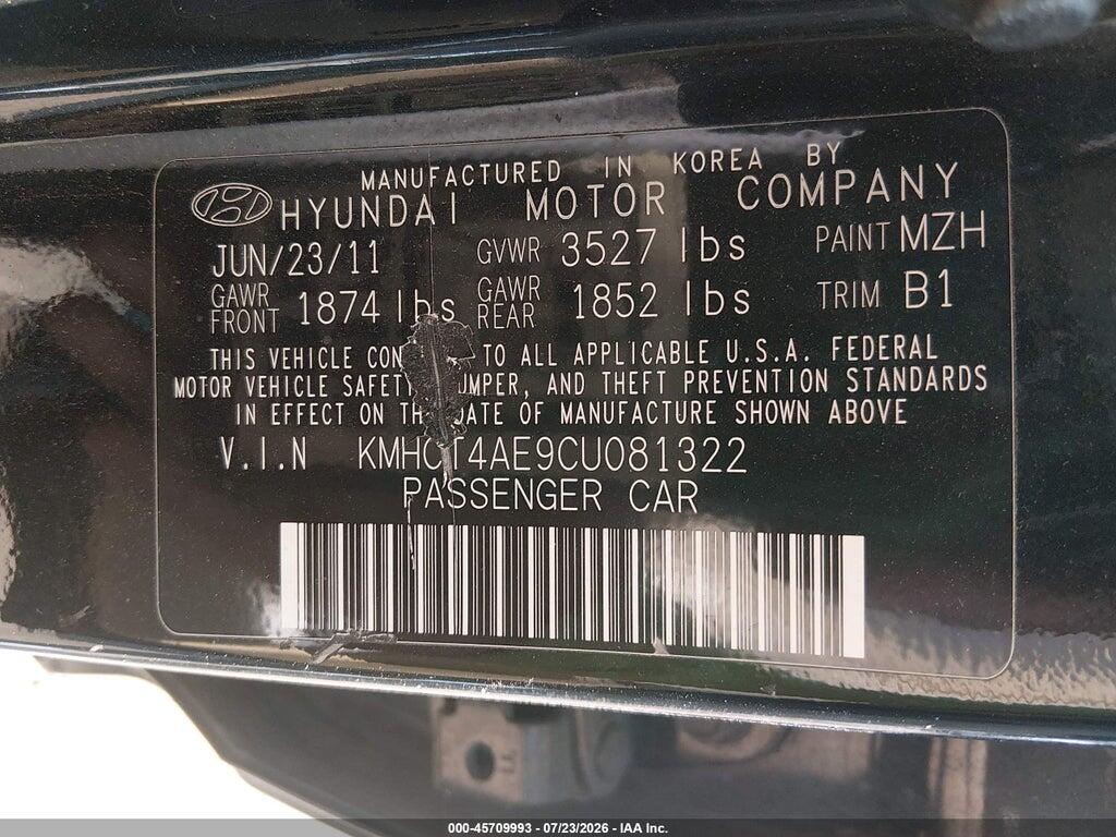 KMHCT4AE9CU081322 2012 HYUNDAI ACCENT photo no. 12