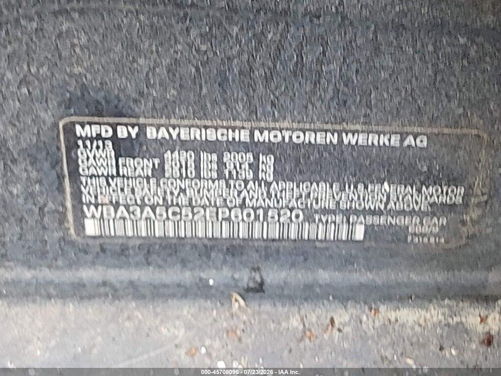 WBA3A5C52EP601520 2014 BMW 328I photo no. 9