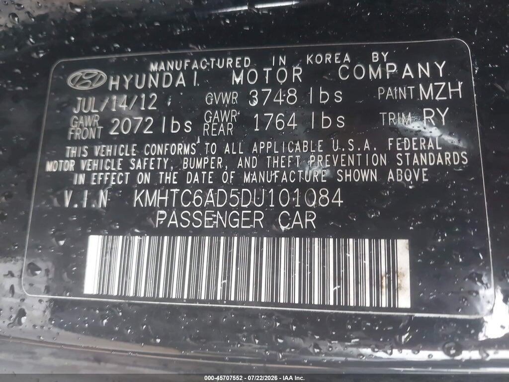 KMHTC6AD5DU101084 2013 HYUNDAI VELOSTER photo no. 9