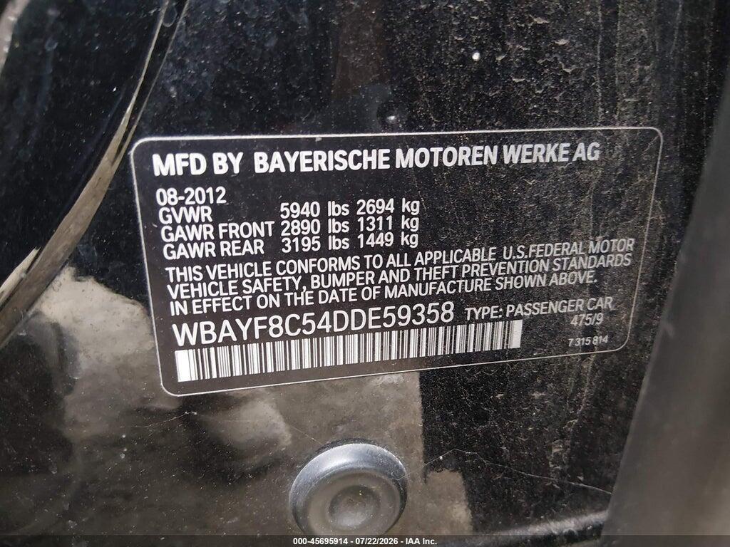 WBAYF8C54DDE59358 2013 BMW 750LI photo no. 9