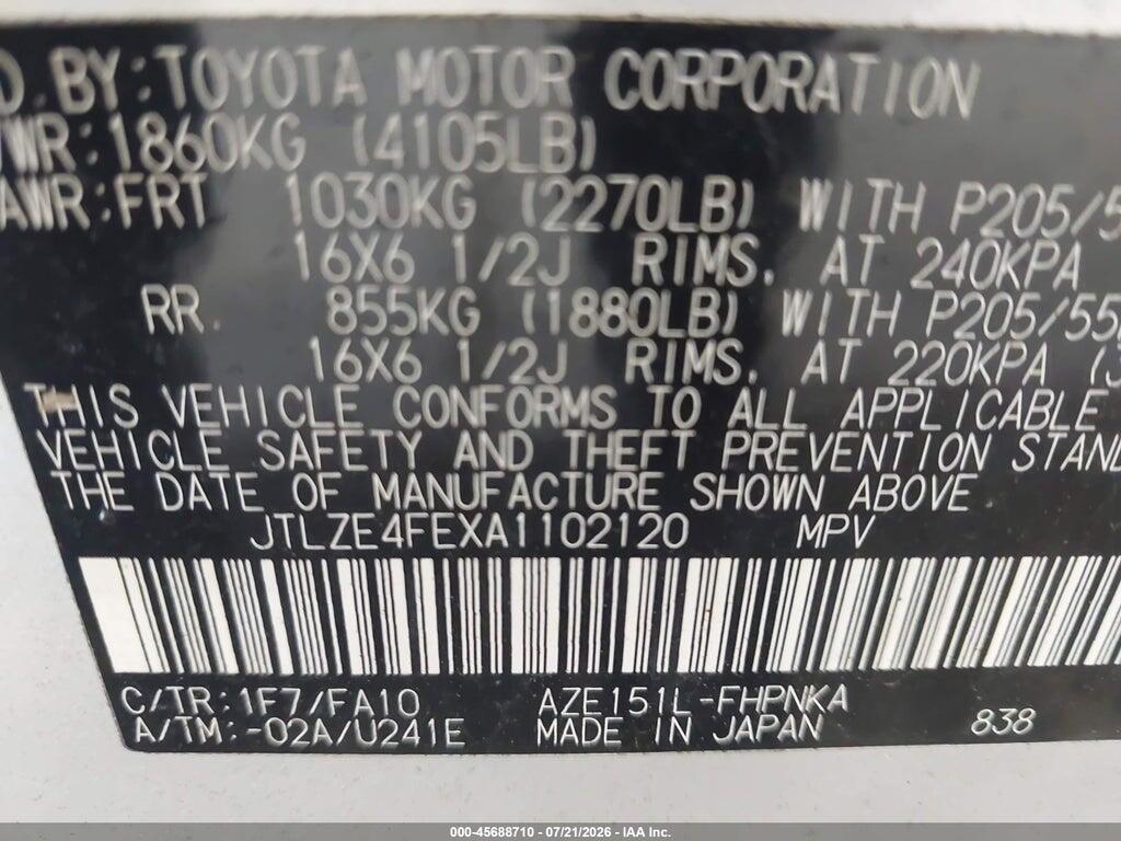 JTLZE4FEXA1102120 2010 SCION XB photo no. 9