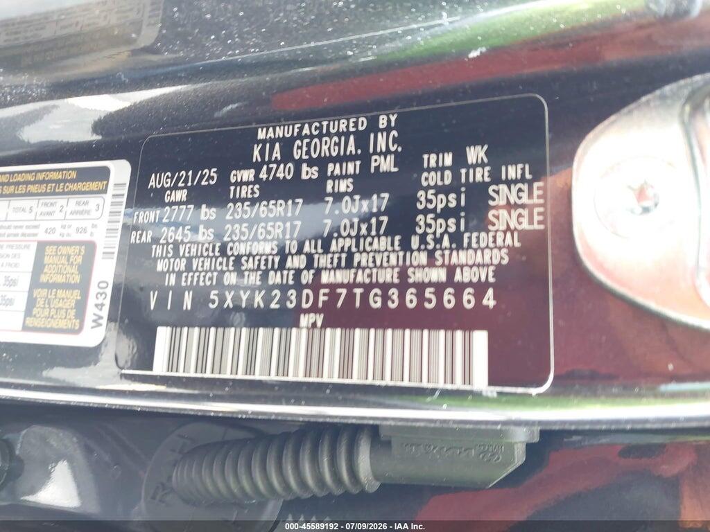 5XYK23DF7TG365664 2026 KIA SPORTAGE photo no. 9