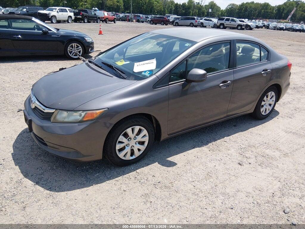 2HGFB2F55CH564716 2012 HONDA CIVIC photo no. 2