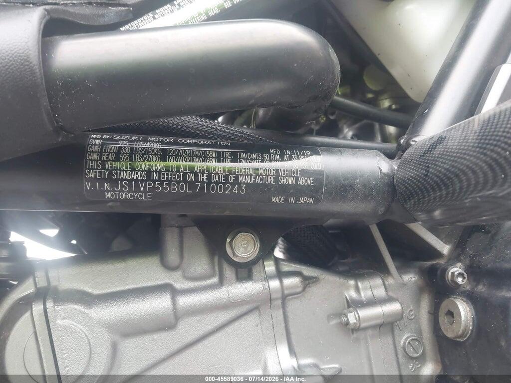 JS1VP55B0L7100243 2020 SUZUKI SV650 photo no. 10