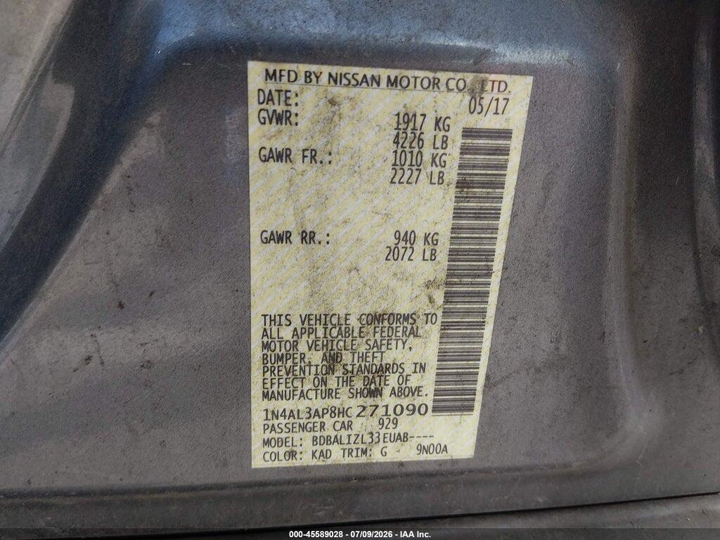1N4AL3AP8HC271090 2017 NISSAN ALTIMA photo no. 9