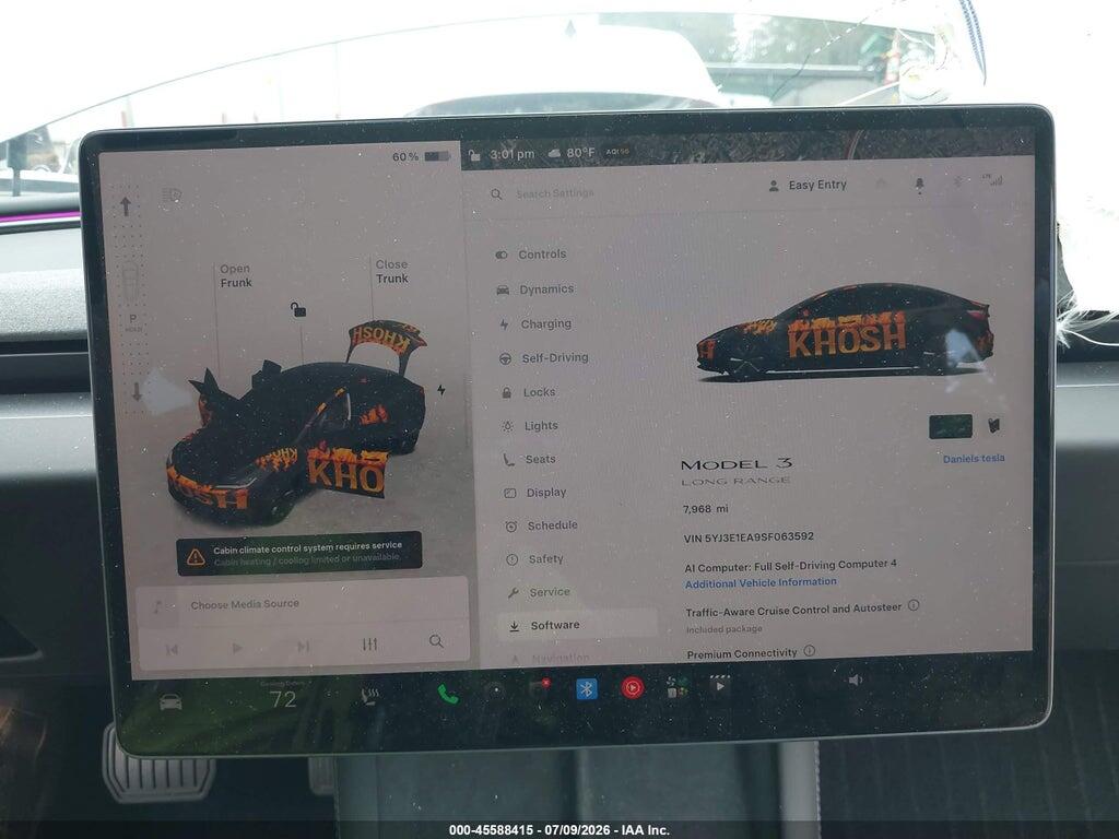 5YJ3E1EA9SF063592 2025 TESLA MODEL 3 photo no. 7