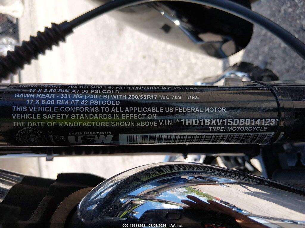 1HD1BXV15DB014123 2013 HARLEY-DAVIDSON FLSTF photo no. 10
