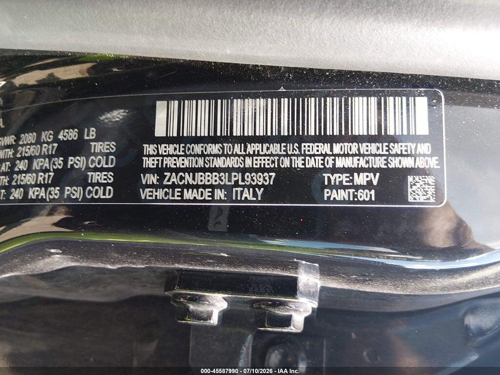 ZACNJBBB3LPL93937 2020 JEEP RENEGADE photo no. 9