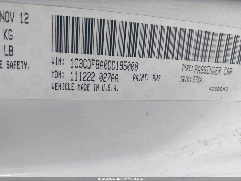 1C3CDFBA0DD195000 2013 DODGE DART photo no. 9