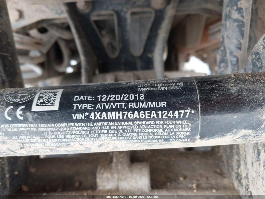 4XAMH76A6EA124477 2014 POLARIS SPORTSMAN photo no. 10