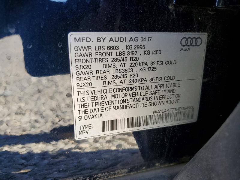 2017 AUDI Q7 PREMIUM PLUS — Фото 13 из 13