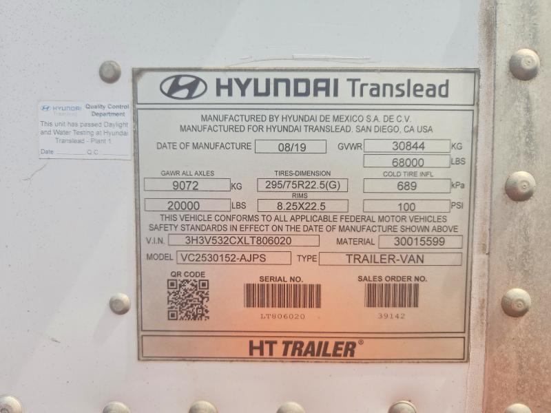 3H3V532CXLT806020 2020 HYUNDAI UNKNOWN photo no. 10