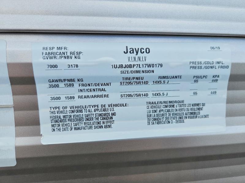 2020 JAYCO 267BHS — Фото 10 из 10
