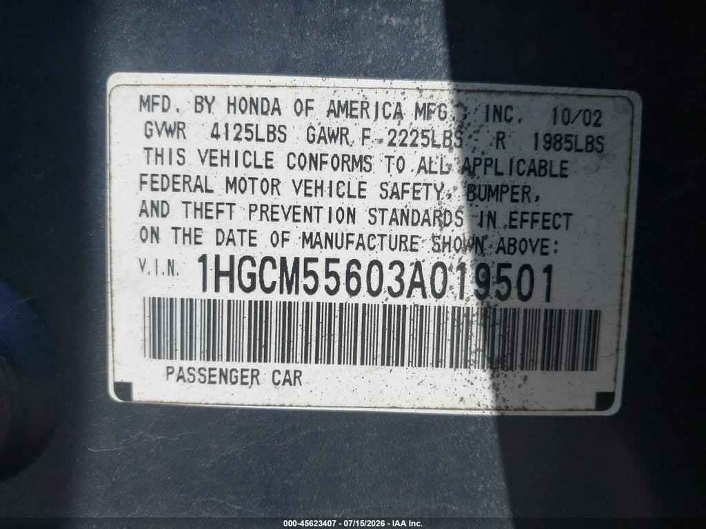 1HGCD5560TA019501 1996 HONDA ACCORD photo no. 9