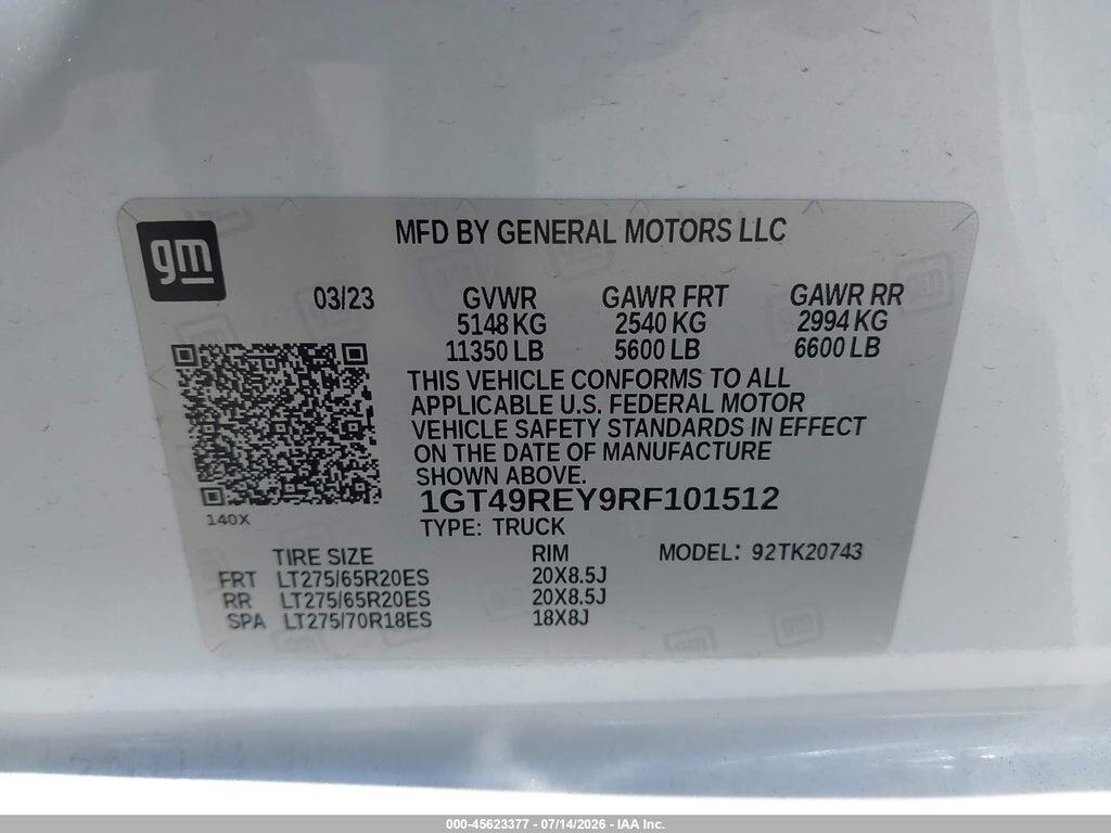 1GT49REY9RF101512 2024 GMC SIERRA 2500HD photo no. 9