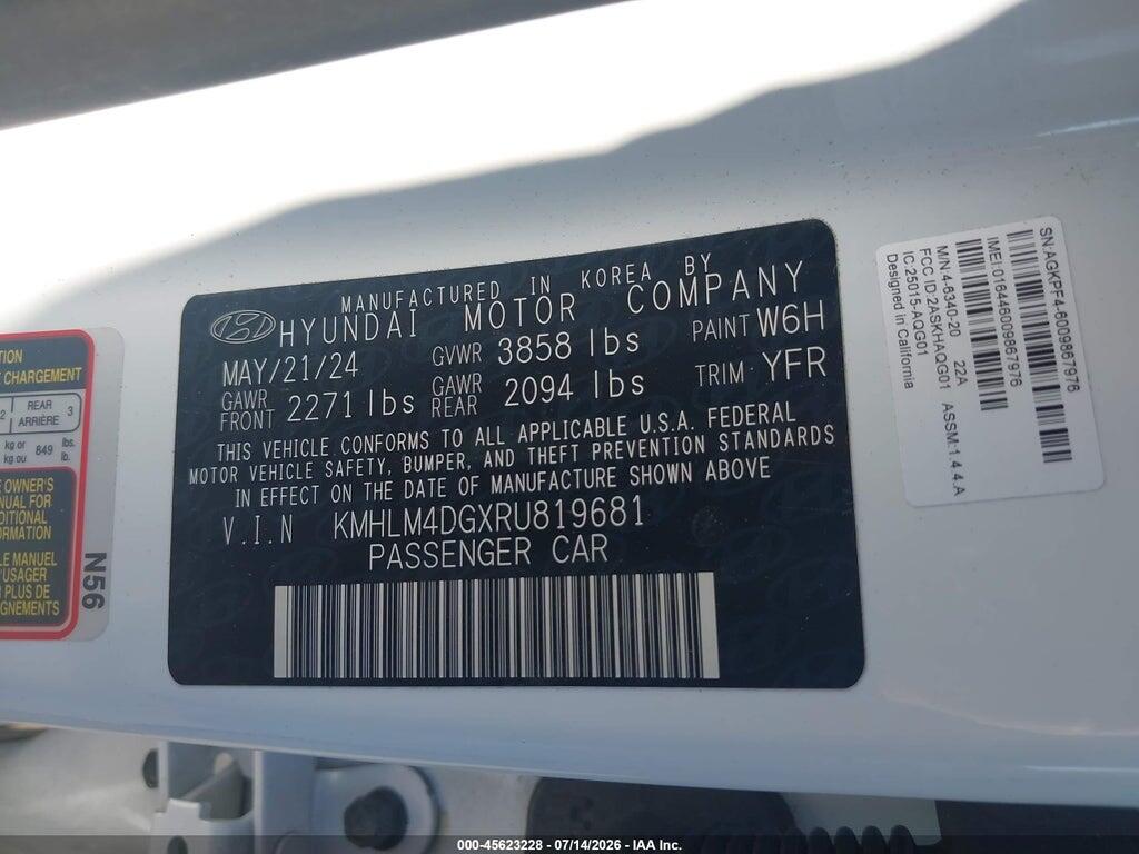KMHLM4DGXRU819681 2024 HYUNDAI ELANTRA photo no. 9