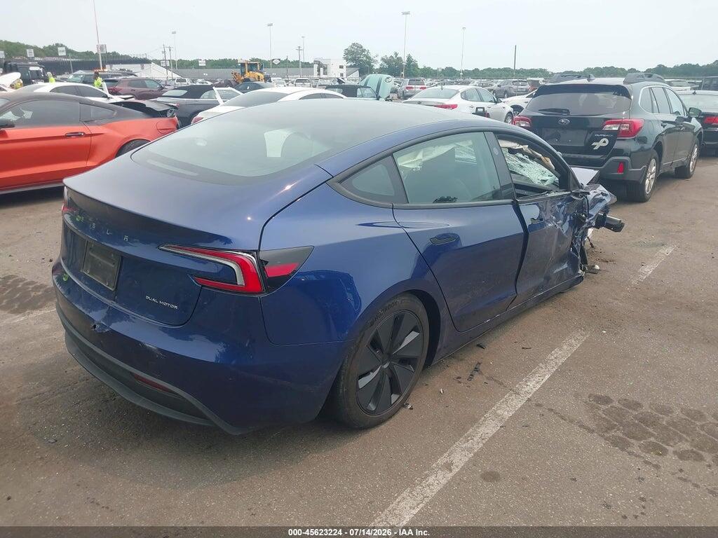 5YJ3E1EB3SF914603 2025 TESLA MODEL 3 photo no. 4