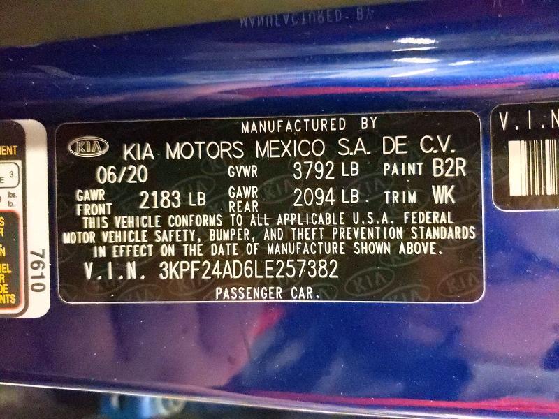2020 KIA FORTE LXS — Фото 12 из 12