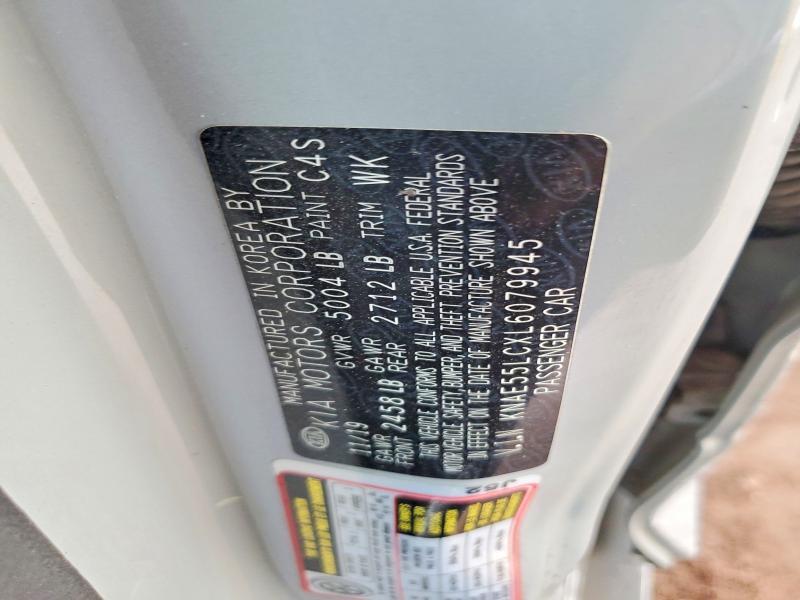 KNAE55LCXL6079945 2020 KIA STINGER photo no. 12
