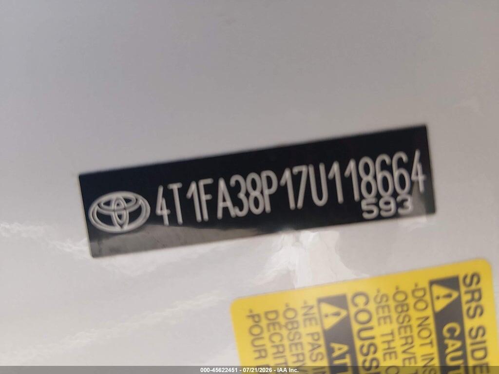 4T1FA38P17U118664 2007 TOYOTA CAMRY SOLARA photo no. 9