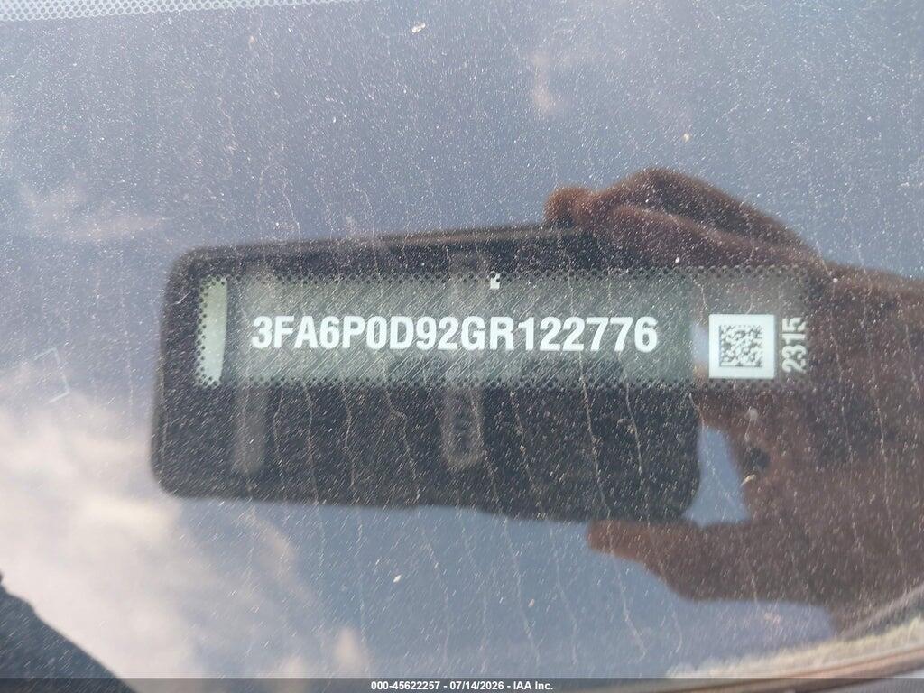 3FA6P0D92GR122776 2016 FORD FUSION photo no. 9