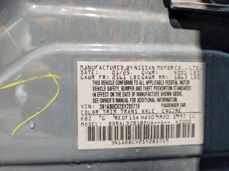 3N1AB8CV2SY285719 2025 NISSAN SENTRA photo no. 12