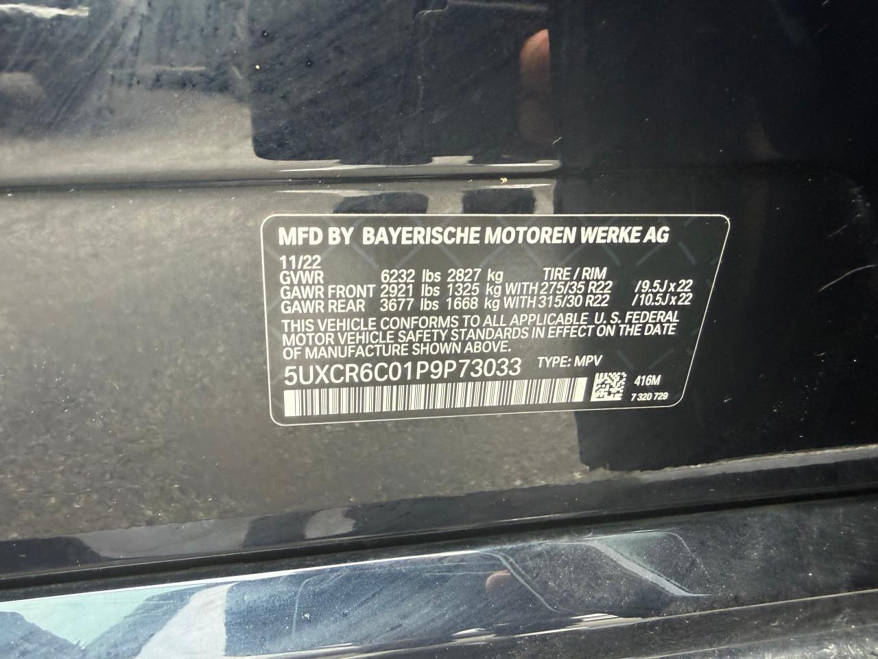 5UXCR6C01P9P73033 2023 BMW X5 photo no. 11